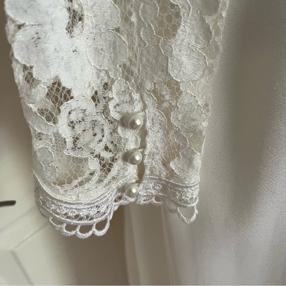 Jessica McClintock Ivory Lace Wedding Dress (14) - Picture 9 of 13
